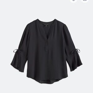 41 Hawthorn Blouse with Tie Sleeves